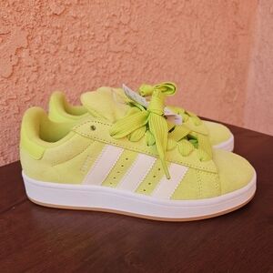 Adidas Originals Campus 00s W Neon Green Suede Leather Sneakers Shoes Size 8.5